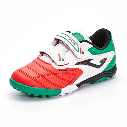 Children's spiked soccer shoes CANCHA JR- TF [red and white]
