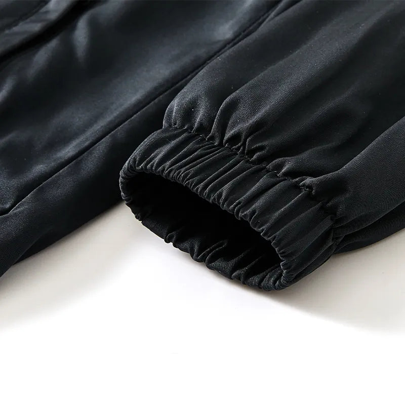 Children's hooded jacket [grey white black]