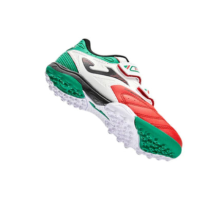 Children's spiked soccer shoes CANCHA JR- TF [red and white]