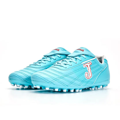 Adult kangaroo leather football shoes COLOR RETRO MG [Lake Blue] 