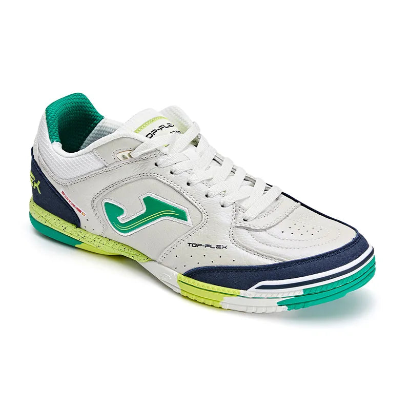 Futsal shoes TOP FLEX 2024 [white black light green]