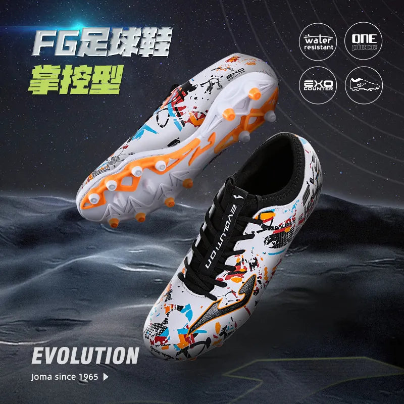 成人足球鞋 EVOLUTION 23 FG- 白黑
