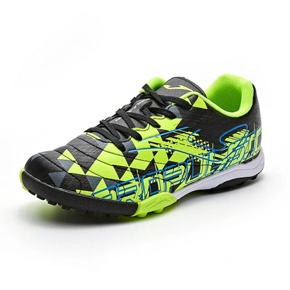 Children's spiked soccer shoes PROPULSION JR. - TF [Black/Green]