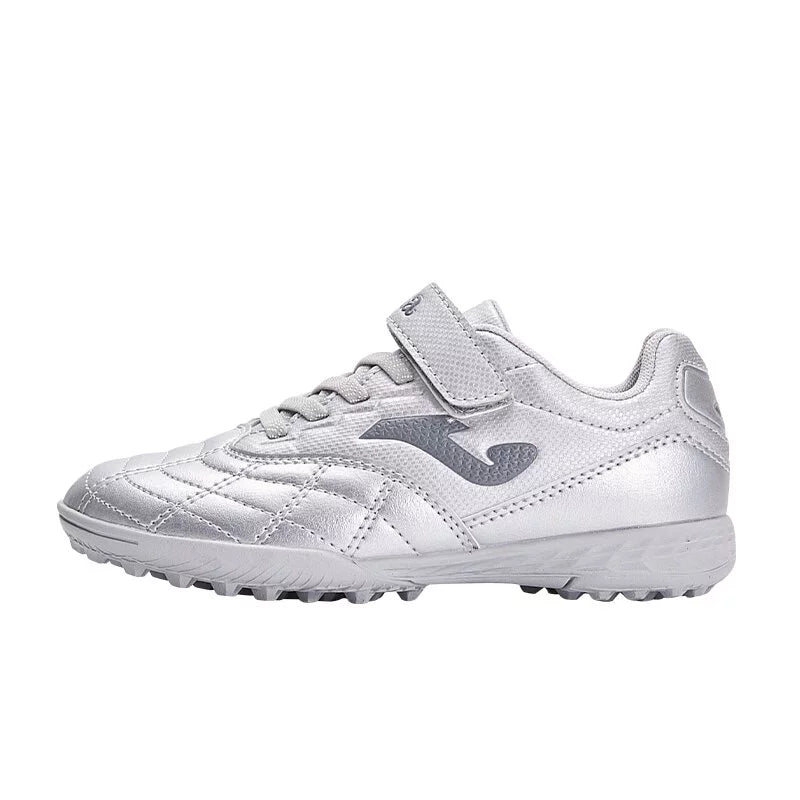 Children's Spiral Velcro Football Shoes LIGA T1 - TF [Silver]