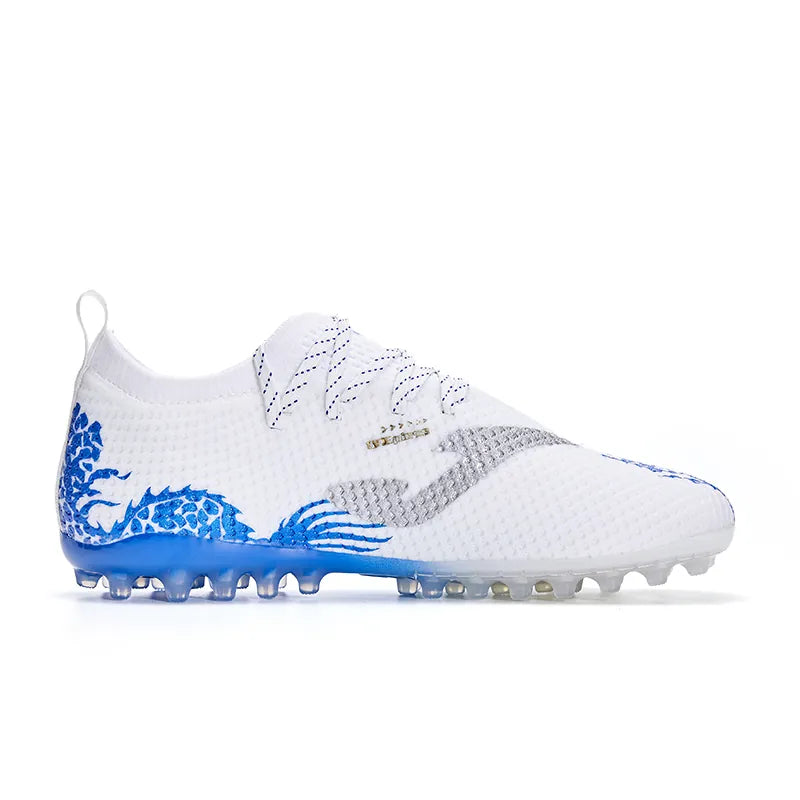 2024 Year of the Dragon themed football boots (AG) [White and Blue] 