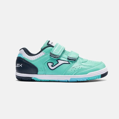 Children's Futsal Shoes CANCHA JR 2401 [Blue, Green and White]