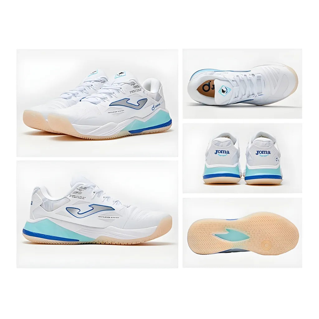Women's Size 25 New Professional Padel Tennis Shoes Spin [White]
