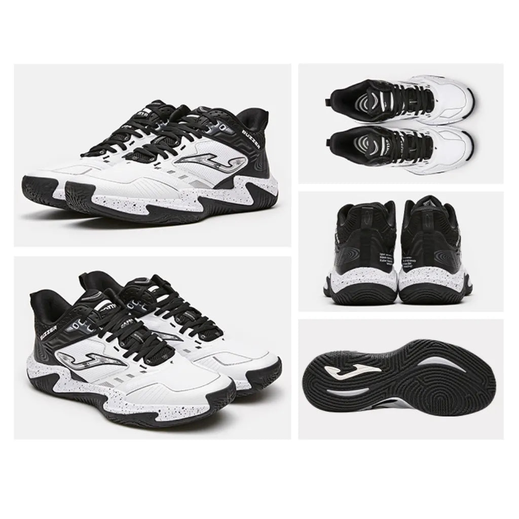 男款籃球鞋 BUZZER系列【白黑】