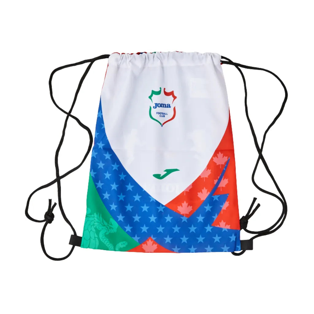 新款雙肩背束口袋【白綠】