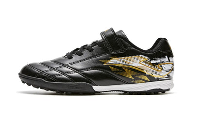 Children's TFARMOR football shoes with broken nails and Velcro [red and white/grass green/blue and yellow]