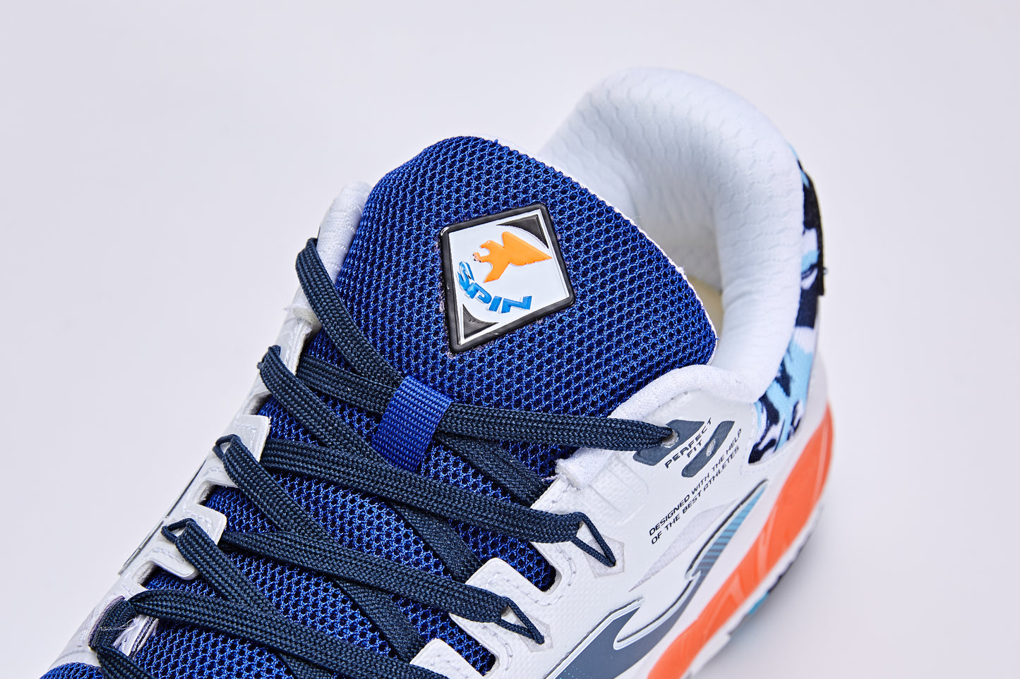 成人板式網球鞋 T.SPIN【白藍色】