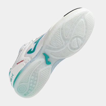 Top Flex 25 Futsal Shoes [White/White-Blue]