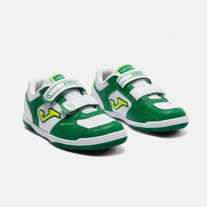 Children's Futsal Shoes CANCHA JR 2401 [Blue, Green and White]