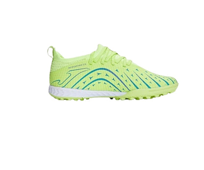 Children's spiked football shoes TF~ NEBULA Xingluo series [fluorescent green/lake blue/yellow]