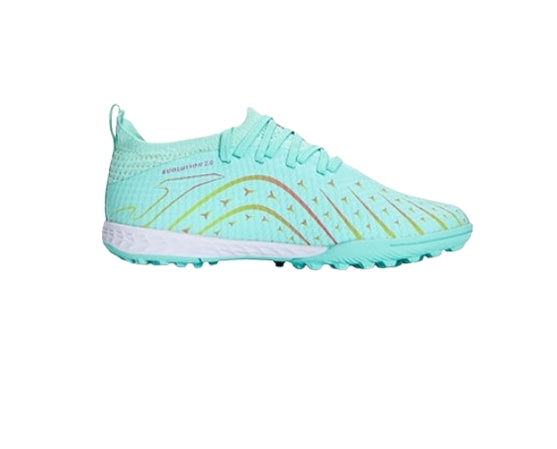 Children's spiked football shoes TF~ NEBULA Xingluo series [fluorescent green/lake blue/yellow]