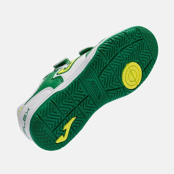Children's Futsal Shoes CANCHA JR 2401 [Blue, Green and White]