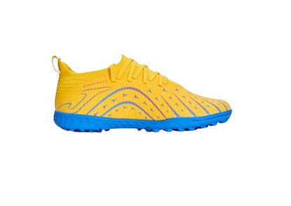 Children's spiked football shoes TF~ NEBULA Xingluo series [fluorescent green/lake blue/yellow]