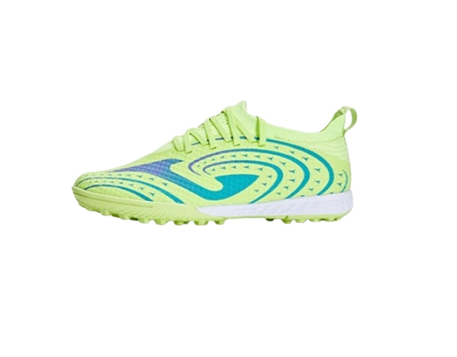 Children's spiked football shoes TF~ NEBULA Xingluo series [fluorescent green/lake blue/yellow]