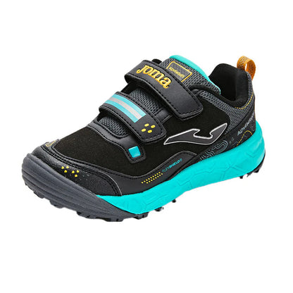 Kids' outdoor running shoes ~ ADVENTURE JR series [Black/Navy]