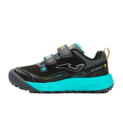 Kids' outdoor running shoes ~ ADVENTURE JR series [Black/Navy]