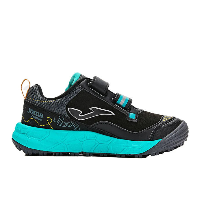 Kids' outdoor running shoes ~ ADVENTURE JR series [Black/Navy]