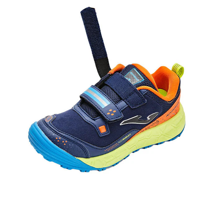 Kids' outdoor running shoes ~ ADVENTURE JR series [Black/Navy]
