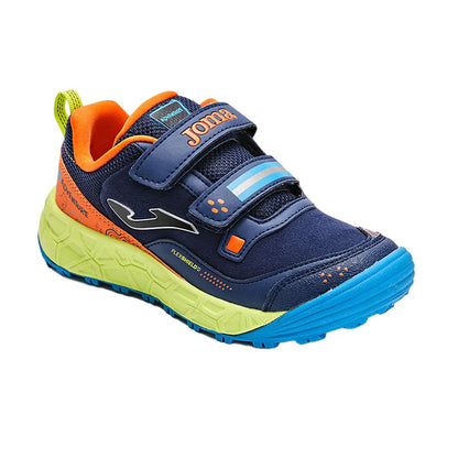 Kids' outdoor running shoes ~ ADVENTURE JR series [Black/Navy]