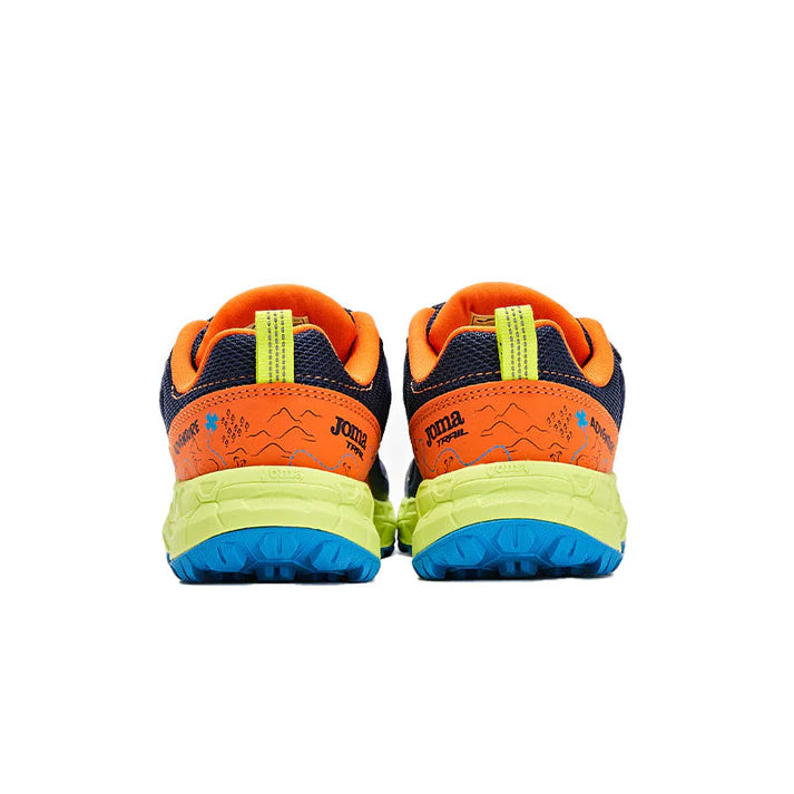 Kids' outdoor running shoes ~ ADVENTURE JR series [Black/Navy]