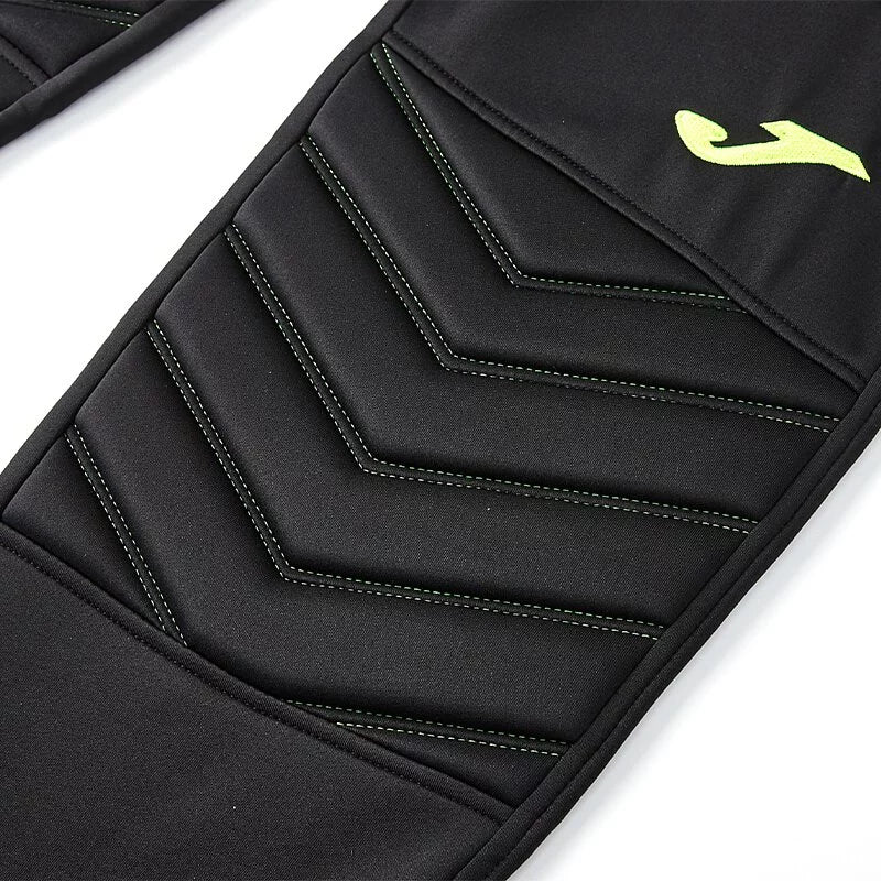 Professional football goalkeeper comprehensive protective trousers [black and green]