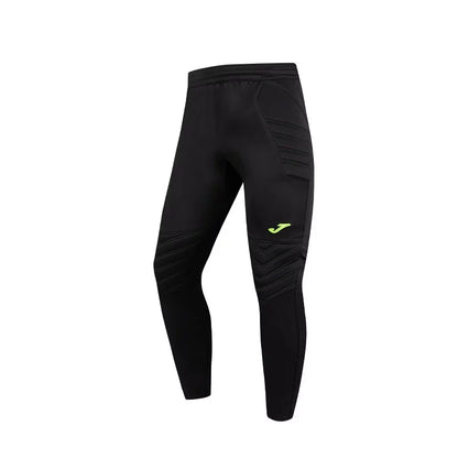 Professional football goalkeeper comprehensive protective trousers [black and green]
