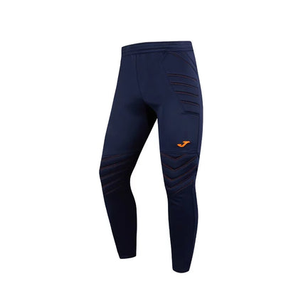 Professional football goalkeeper comprehensive protective trousers [colorful blue and orange]