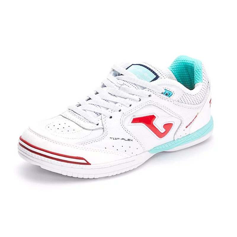 ADULT FUTSAL SHOES TOP FLEX - CONCRETE /INDOOR GROUND【White/Red】
