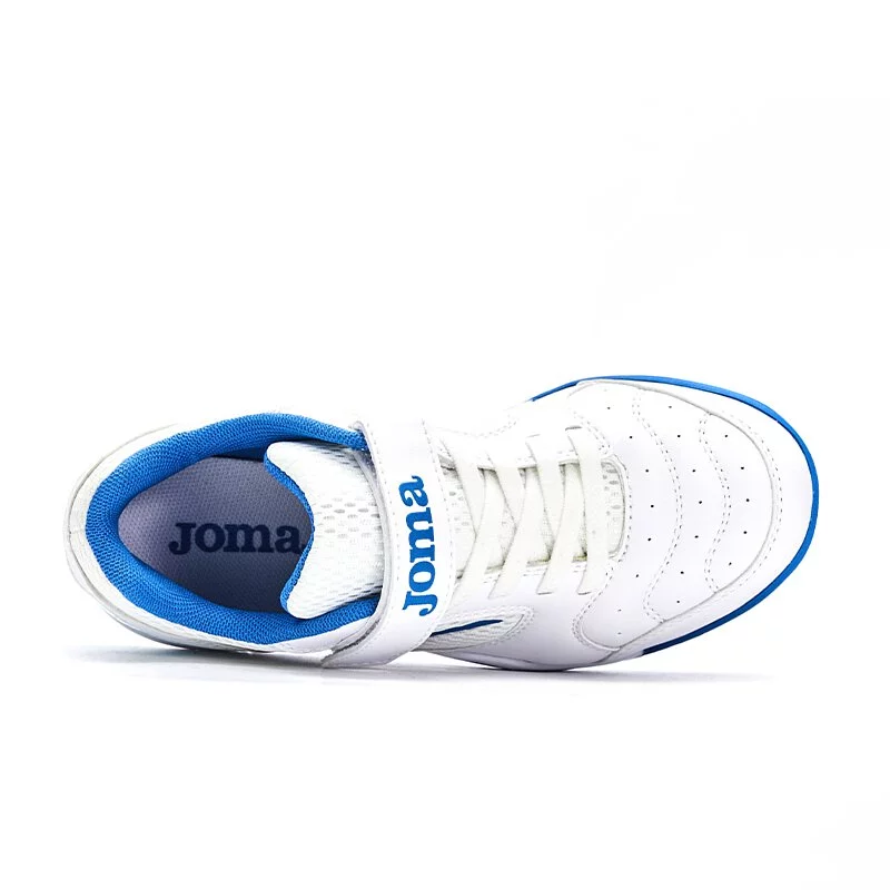 CHILDREN'S FUTSAL SHOES DRIBLING GOL- IN [White and Blue]