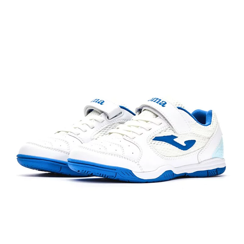 CHILDREN'S FUTSAL SHOES DRIBLING GOL- IN [White and Blue]