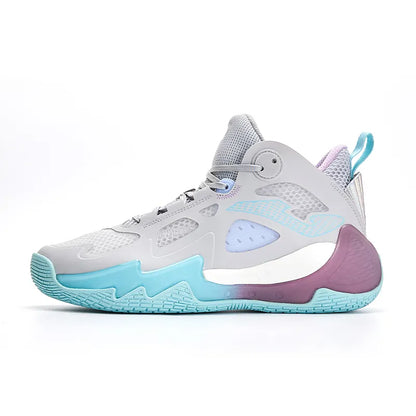 BASKETBALL SHOE STARS (GREY PURPLE)