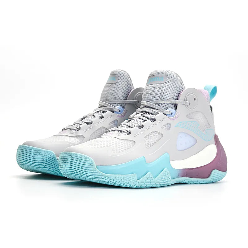 BASKETBALL SHOE STARS (GREY PURPLE)