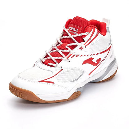 WOMEN VOLLEYBALL HIGH TOP SHOES SAGA 【White and Red】 