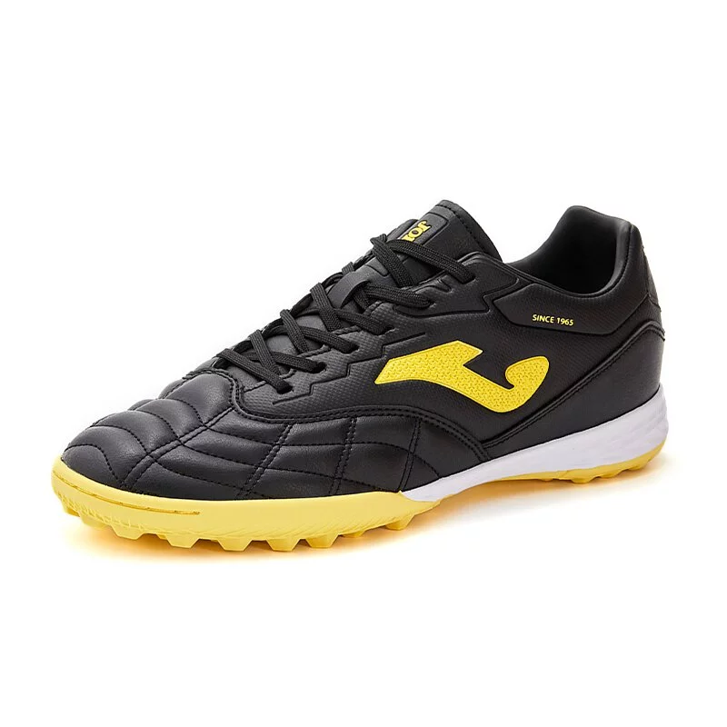 成人碎釘足球鞋 LIGA T1 - TF 黑/黃色